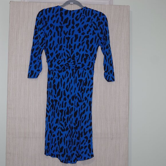Diane von Furstenberg David pleated leopard-print stretch-jersey mini dress S - Picture 11 of 11